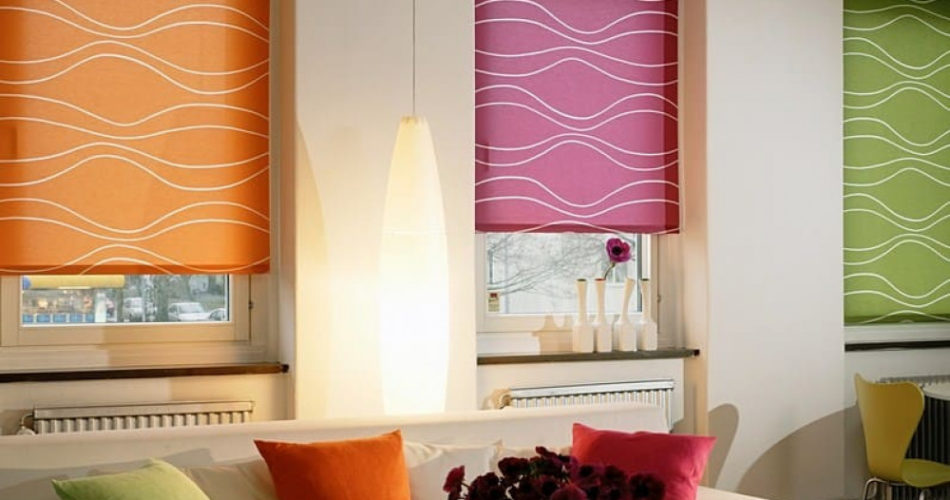 Ролеты в спальню.